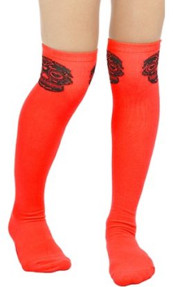 Muerte Red 19" Socks