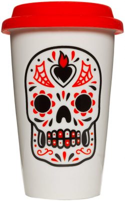 Sugar Skull Tumbler Red