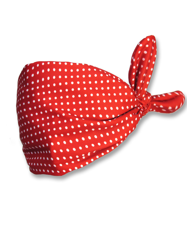 Kids Polka Red Bandana