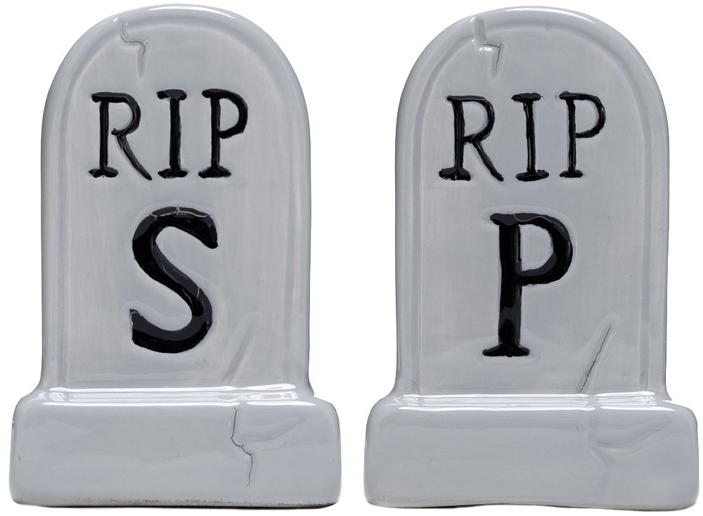 Tombstone Salt & Pepper Shakers