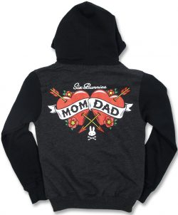 Six Bunnies Mom & Dad Hoodie at SugarSkulls Australia