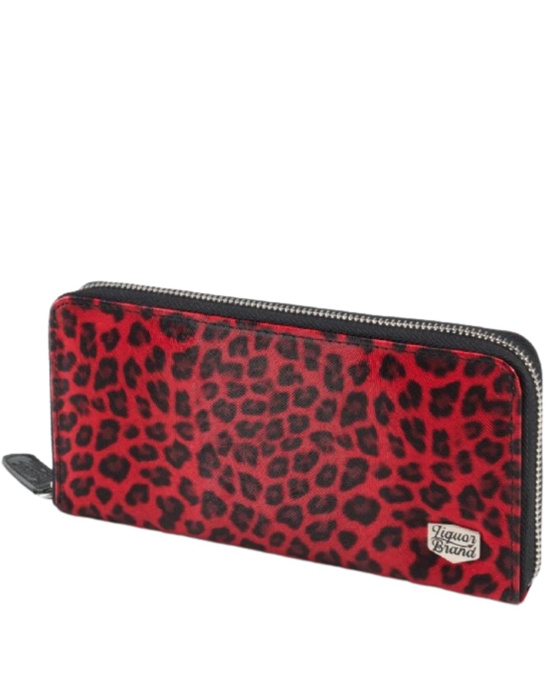 Liquorbrand Stardust Leopard Wallet Red at SugarSkulls Australia