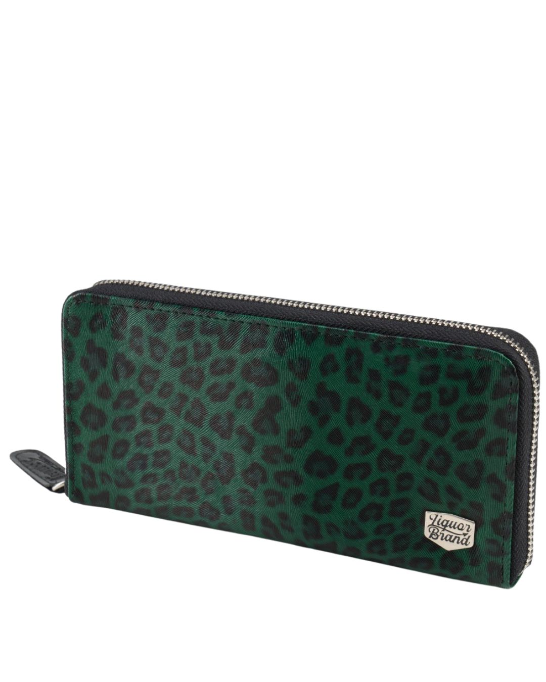 Liquorbrand Stardust Leopard Wallet Green at SugarSkulls Australia