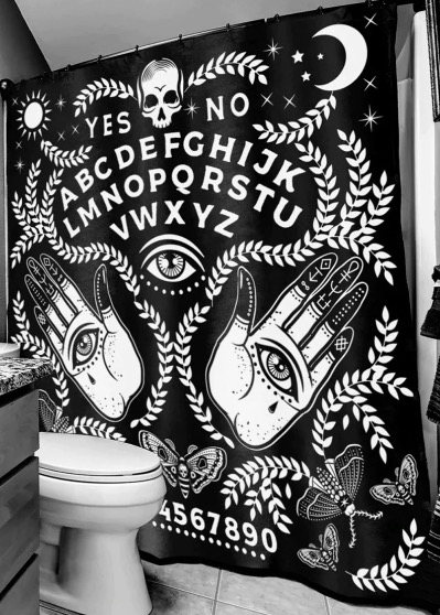 Spirit Board Shower Curtain at SugarSkulls Australia