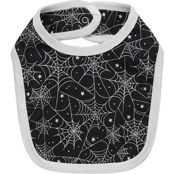 Six Bunnies Cobweb Bib at SugarSkulls Australia