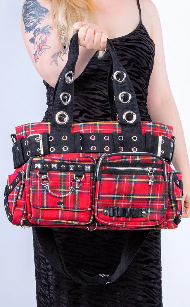 Banned Apparel Punk Zip Handbag at SugarSkulls Australia