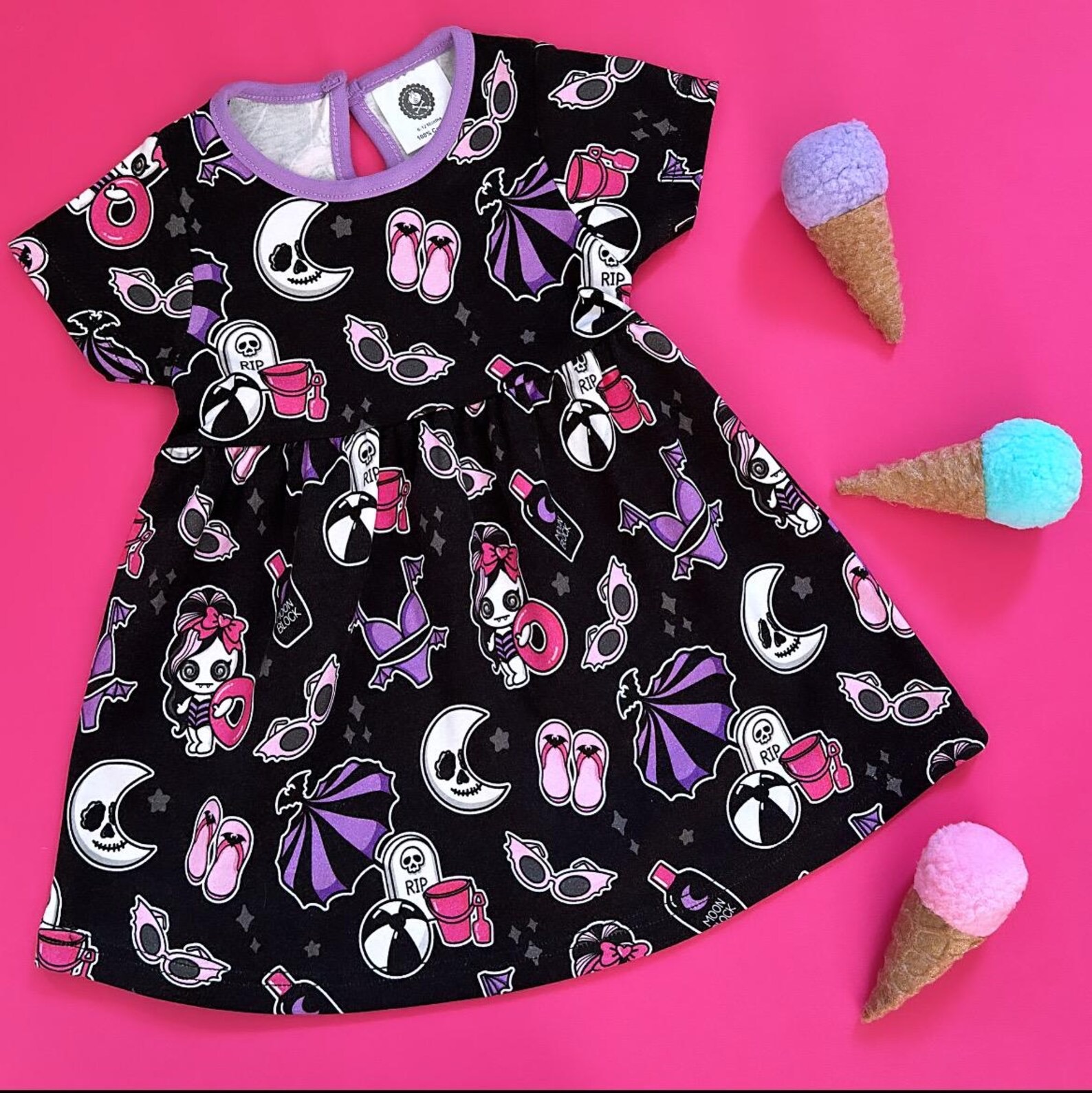 Metallimonsters Beach Goth Dress at SugarSkulls Australia