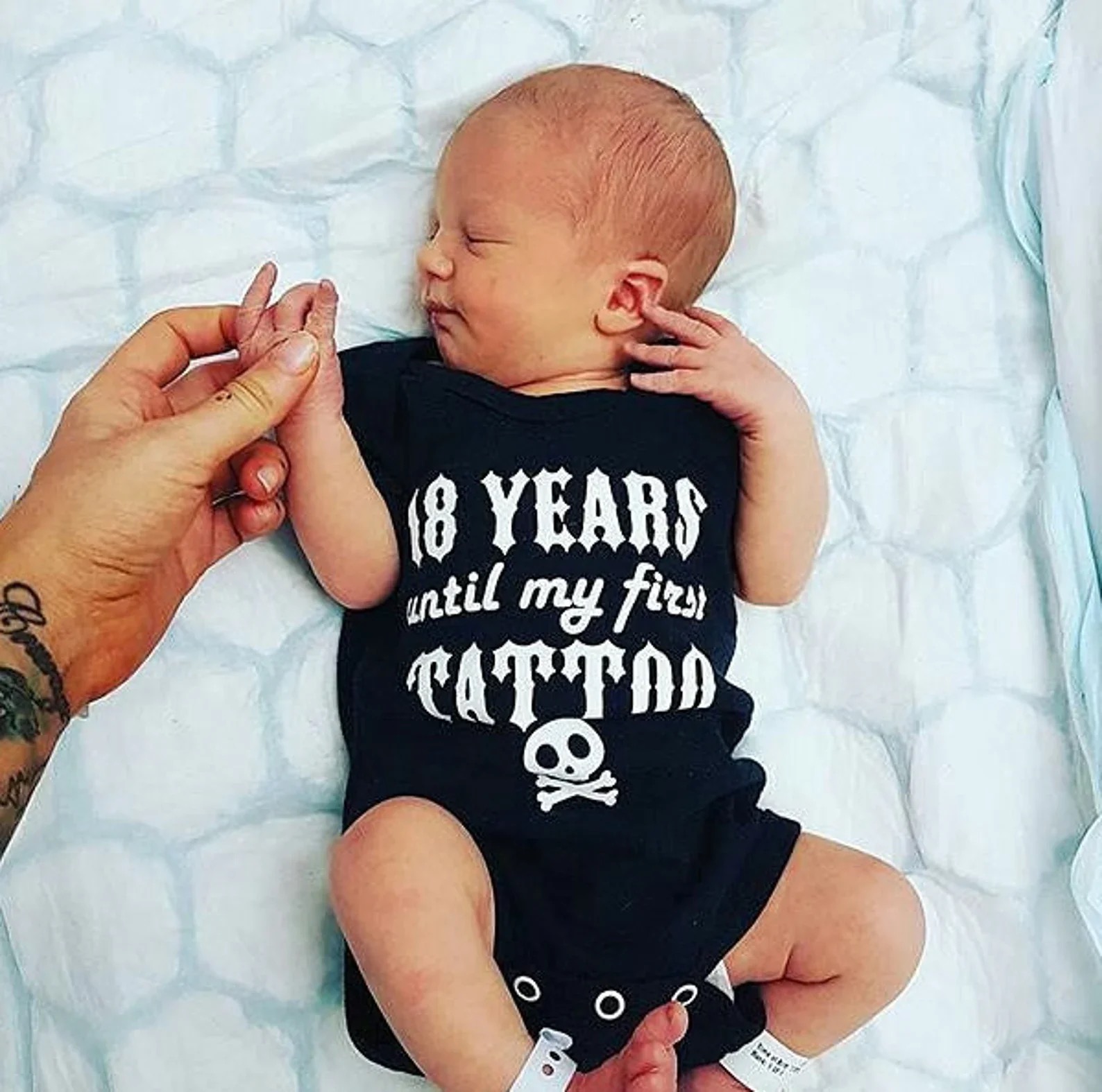 Metallimonsters First Tattoo Onesie at SugarSkulls Australia