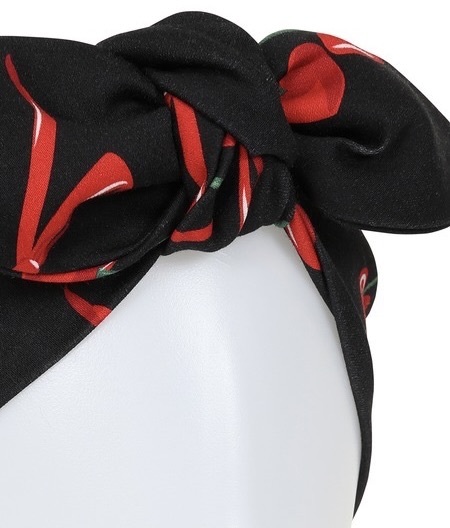 Banned Apparel Black Cherries Bandana SugarSkulls Australia