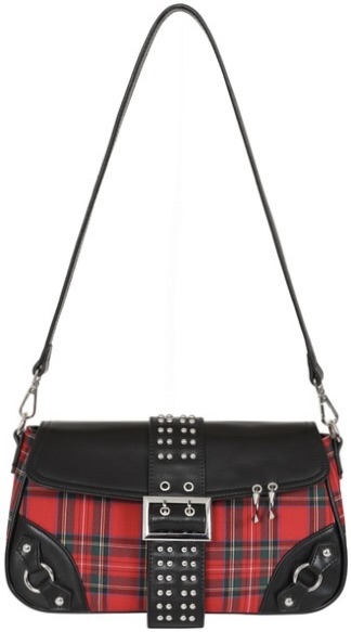 Banned Apparel Red Disorder Handbag at SugarSkulls