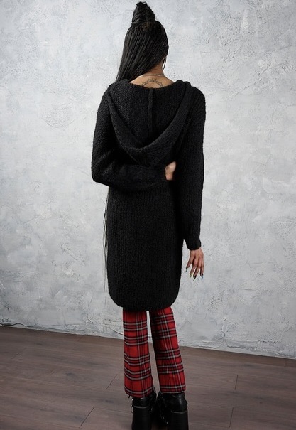 Banned Blackmoor Long Knit Cardigan at SugarSkulls Australia