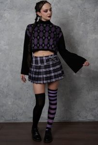 Banned Dark Doll Mini Skirt at SugarSkulls Australia