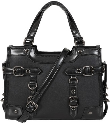 Black Ledger Satchel Bag - Image 2