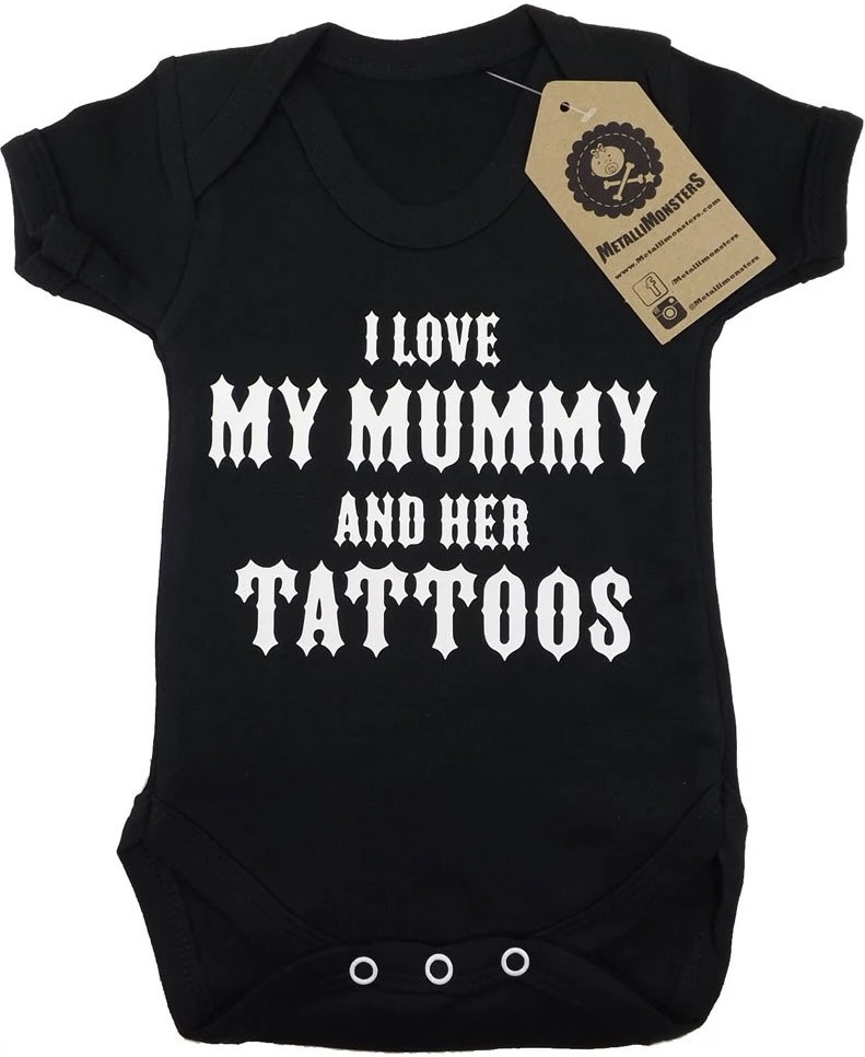 Metallimonsters Mummy's Tattoos Onesie at SugarSkulls Australia