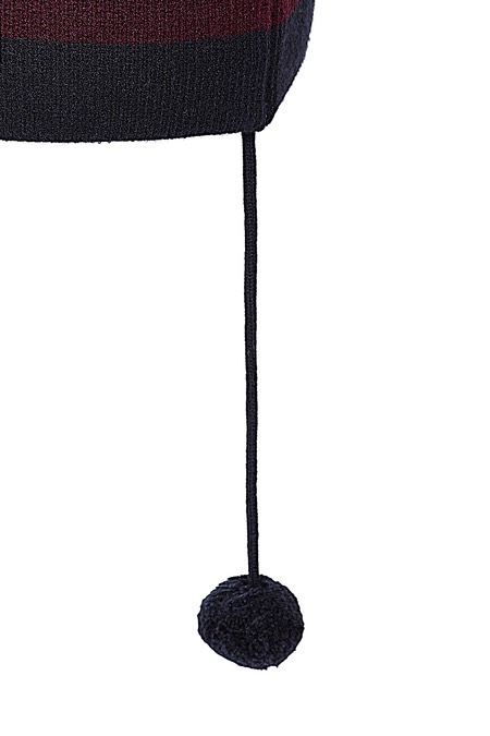 Banned Apparel Wraith Striped Beanie at SugarSkulls Alternative