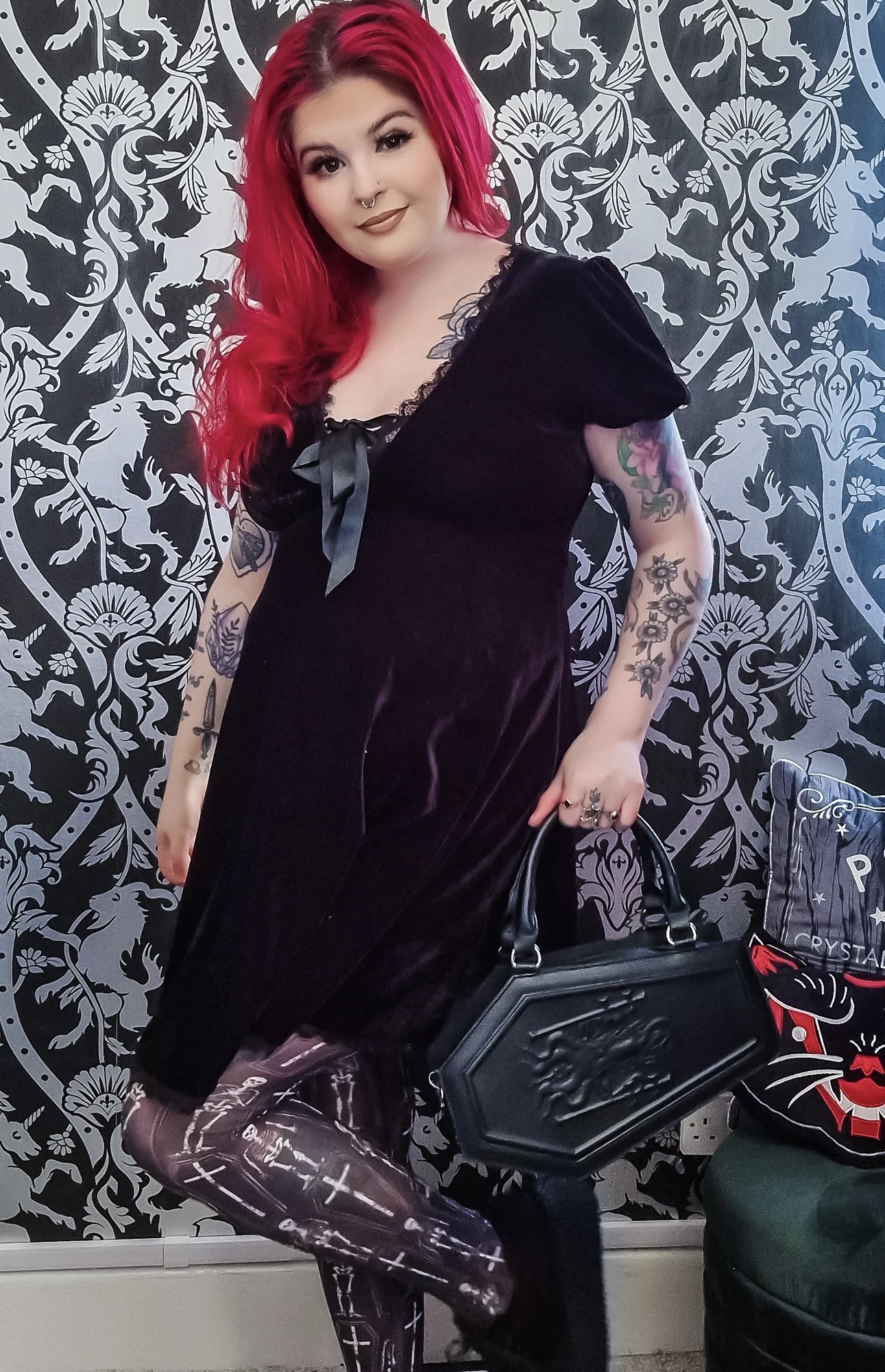 Coffin Skeleton Tights at SugarSkulls Australia