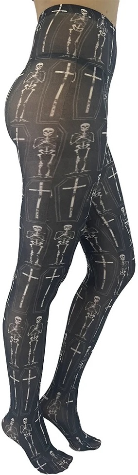 Coffin Skeleton Tights at SugarSkulls Australia