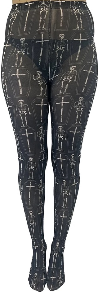 Coffin Skeleton Tights at SugarSkulls Australia