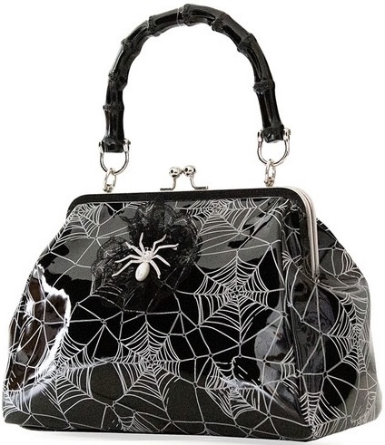 Banned Apparel Killian Handbag Purple at SugarSkulls Australia