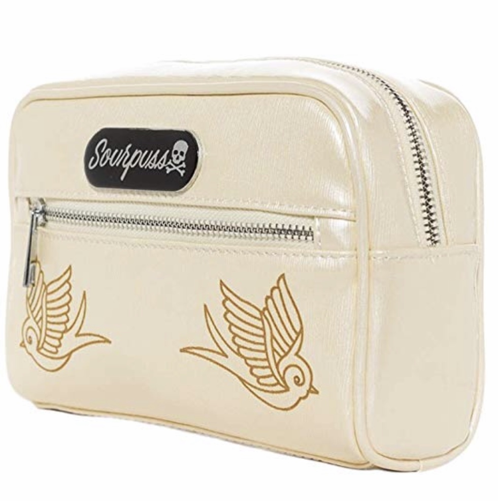 Sourpuss Sparrow Make Up Bag at SugarSkulls