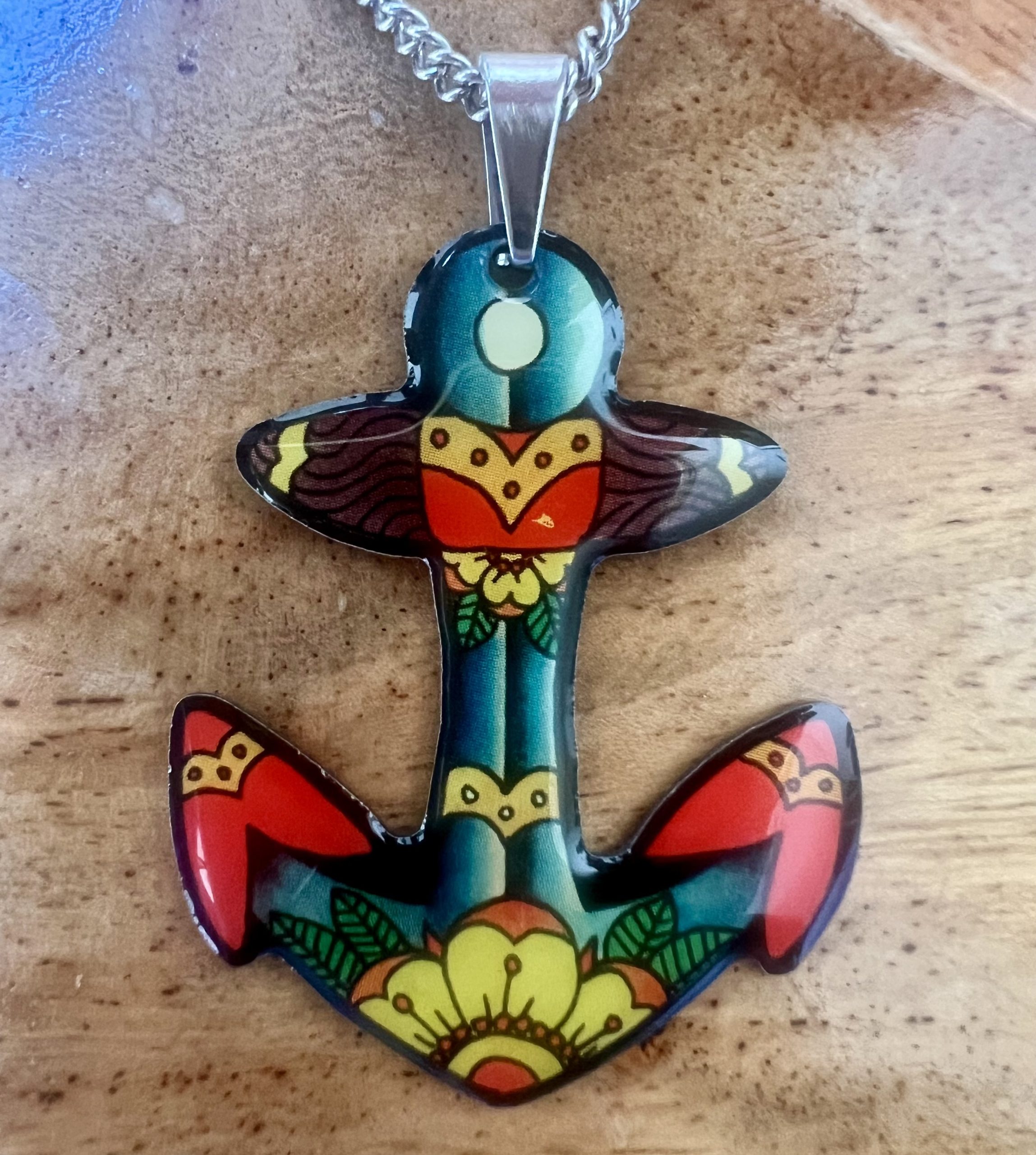 Jubly Umph Anchor Necklace at SugarSkulls