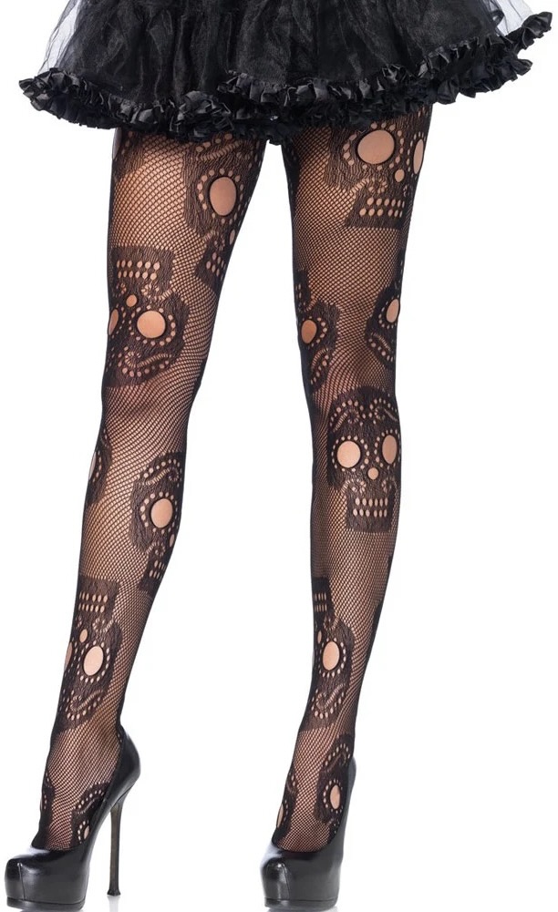 Sugar Skull Net Stockings at SugarSkulls Australia