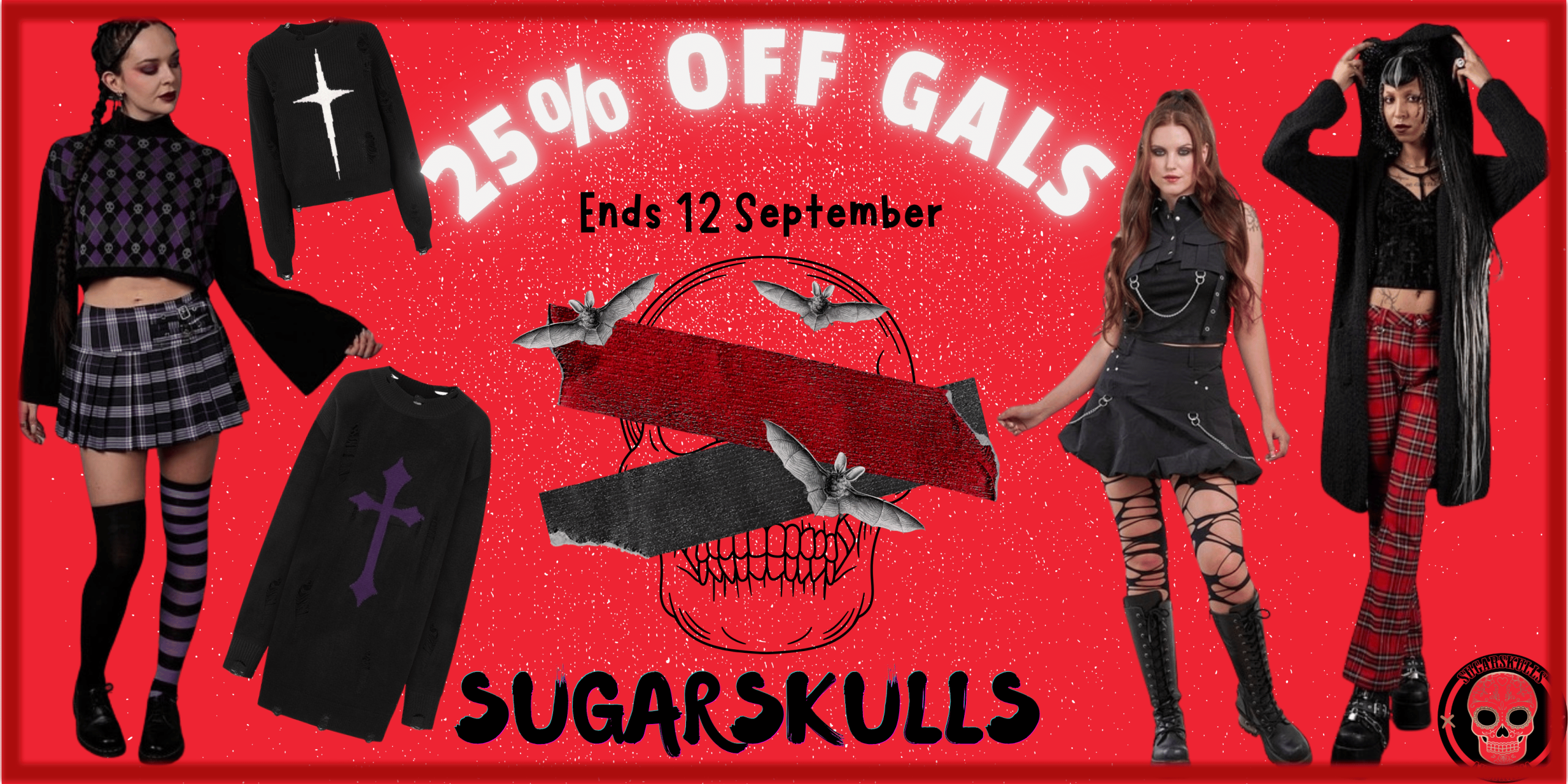 Gals Sale Banner at SugarSkulls