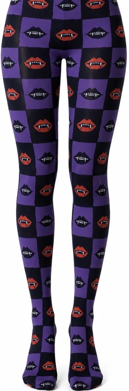 Dracula Tile Stocking Tights at SugarSkulls Australia