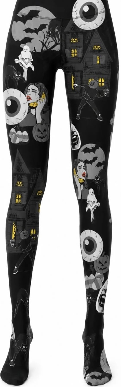 Cartoon Chaos Stocking Tights at SugarSkulls Australia