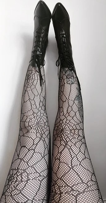 Cobweb Fishnet Stocking Tights at SugarSkulls