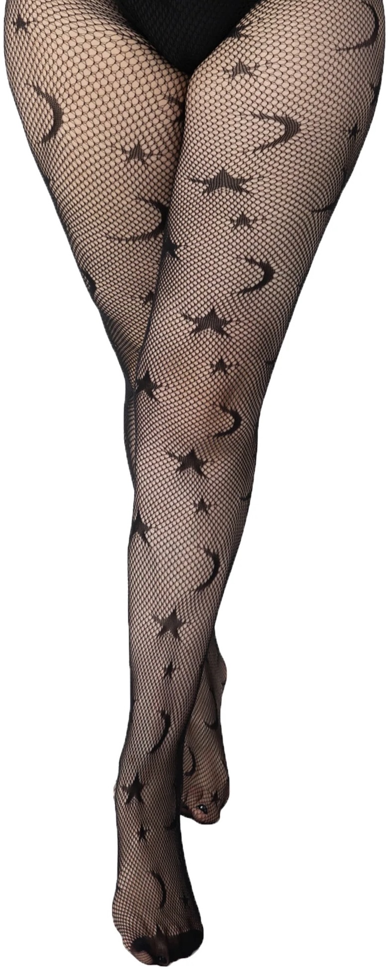Stars & Moons Net Stocking Tights at SugarSkulls