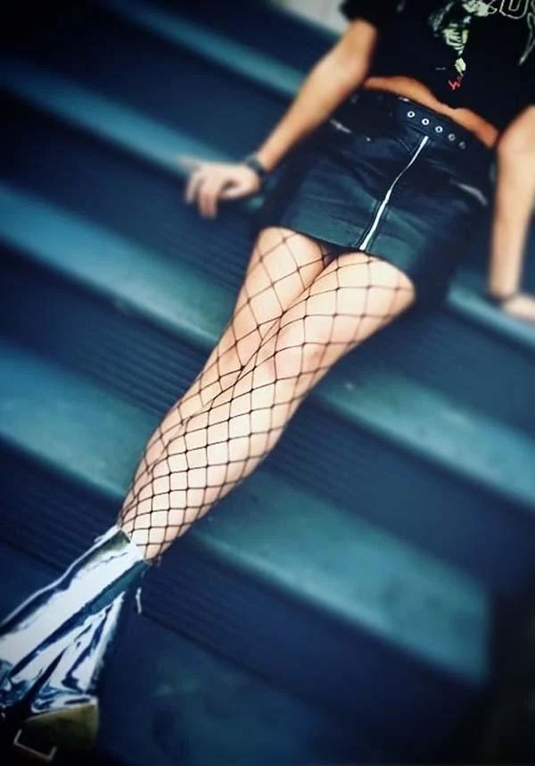 XL Fishnet Stocking Tights at SugarSkulls