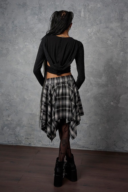Banned Apparel Slashcheck Skirt at SugarSkulls Australia
